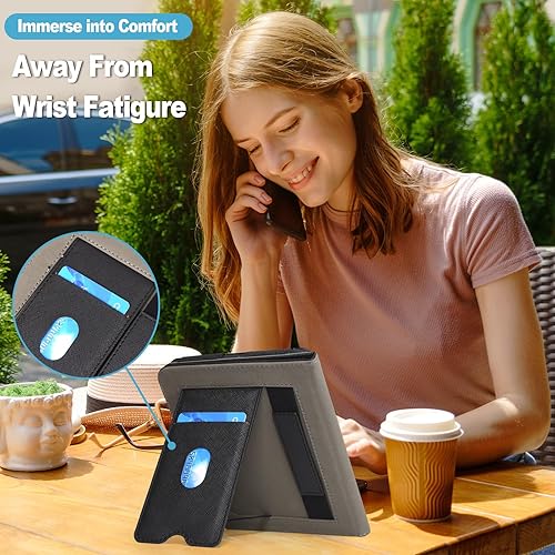 Miniatura 9 de Caweet Funda para Nook GlowLight 4 Plus de 7.8 pulgadas versión 2023, funda protectora plegable de piel sintética premium con ranura para tarjetas y