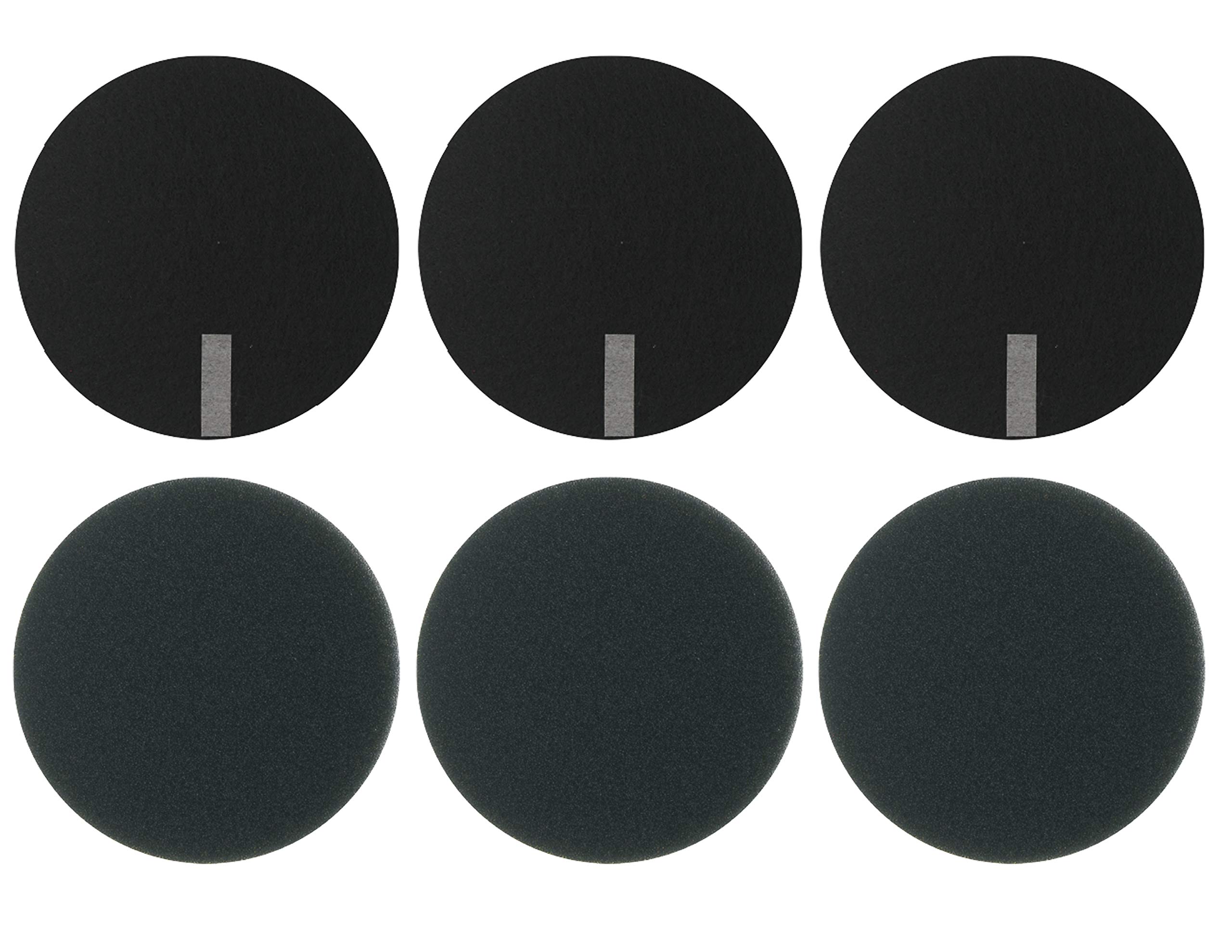 Fette Filter - Vacuum Filter Compatible with Select Bissell Vacuum. Compare to Part #1608225 & 1601972, 160-8225 & 160-1972 Pack of 3