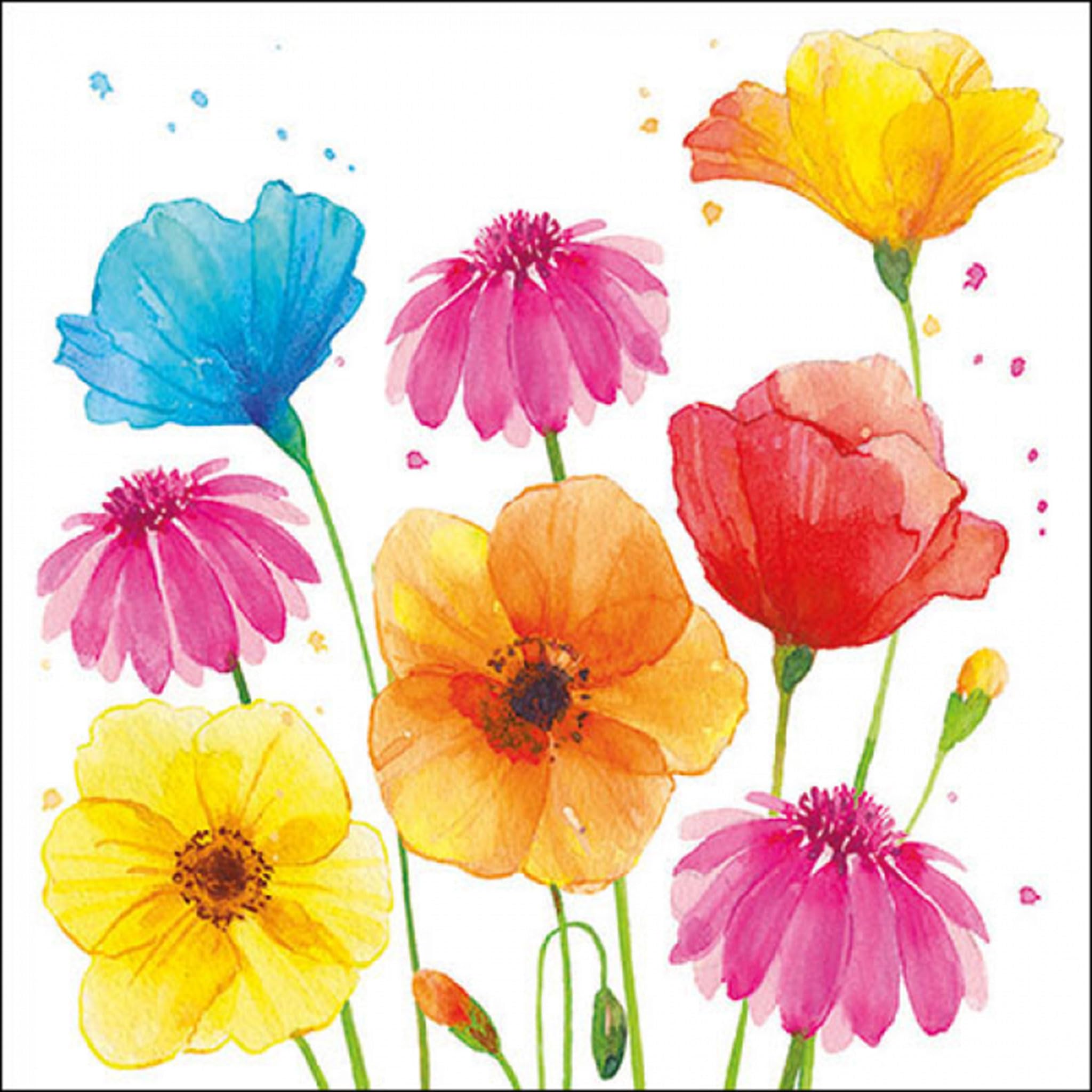 20 Tovaglioli Di Carta Floreali 33x33cm: Decorazione Da Tavolo Primaverile, Ideali Per Decoupage