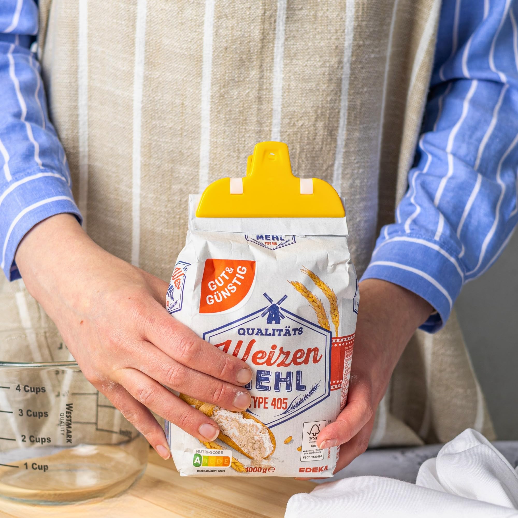 Westmark 2 Klipsy do opakowań spożywczych, duże, plastikowe, Maxi, żółte/czerwone, 52162230