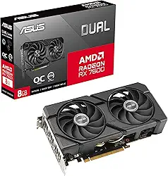 PLACA DE VIDEO ASUS DUAL RADEON RX 7600 EVO OC EDITION 8GB GDDR6 128 BITS - DUAL-RX7600-O8G-EVO
