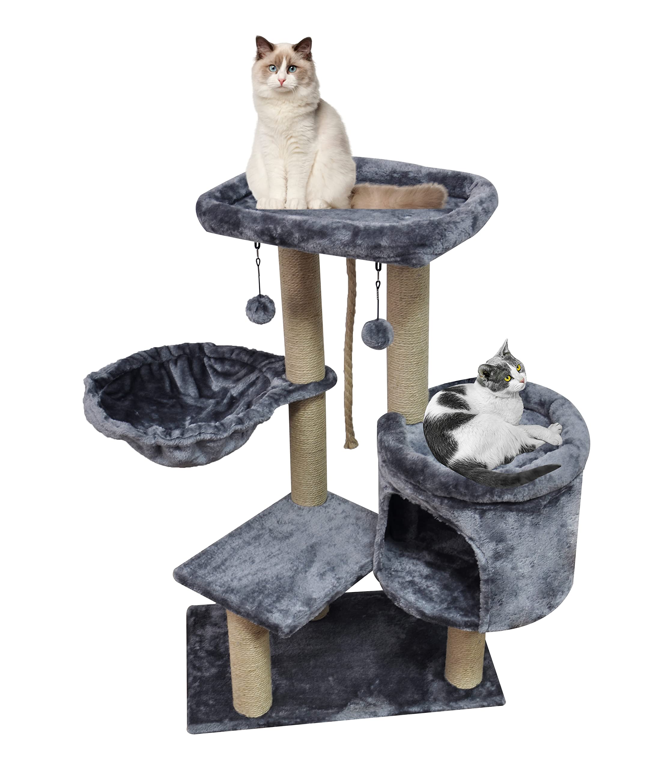 Youpet Fashion Design Cat Tree with Cat Condo 
