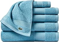 Vista 13 de Lacoste Heritage - Tapete para la ducha de algodón Supima, color azul surf, de 21 x 31 pulgadas