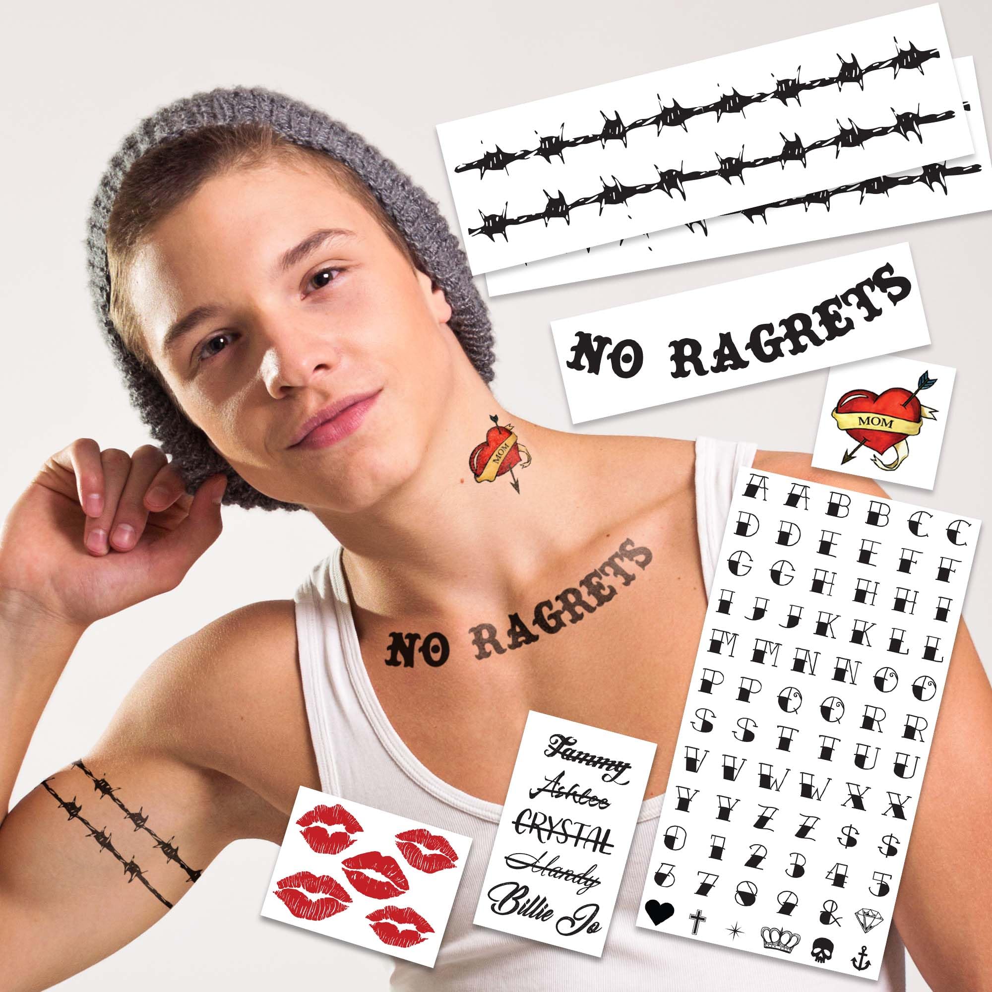 Amazon.com : White Trash Temporary Tattoos/Easier than makeup/Perfect ...