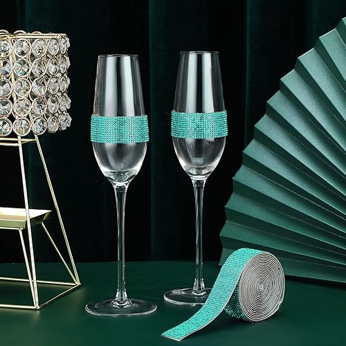 Miniatura 5 de Zonon - Tiras adhesivas con diamantes de imitación para manualidades y decoración de Navidad, automóvil y celular, rollo, cinta con joyas, 2 mm