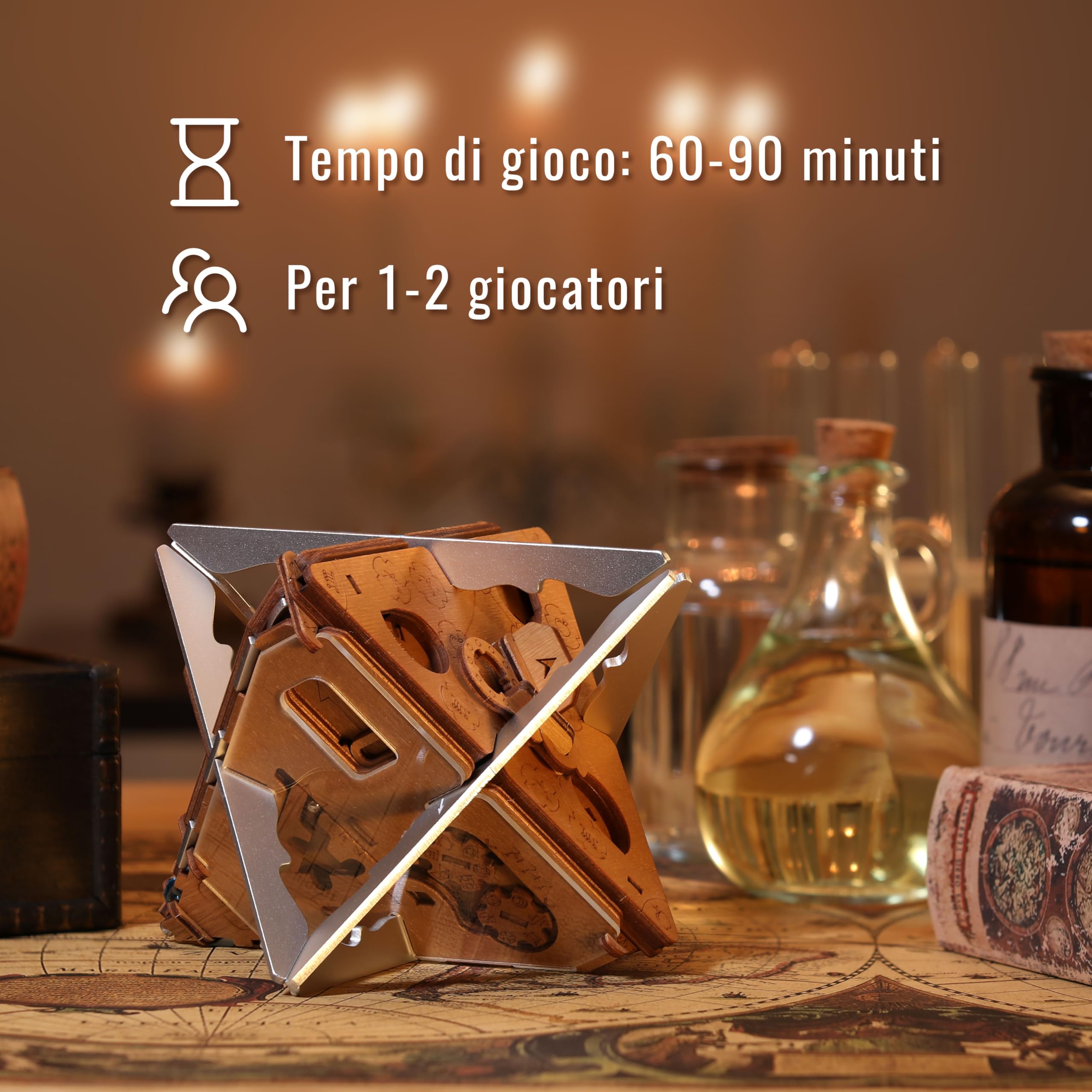 Puzzle Potato - Anti-Gravitation - Escape Room Gioco - Puzzle Box - Giochi per adulti - Confezione regalo puzzle (Metallo)