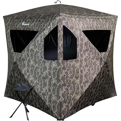Ameristep Brickhouse Ground Blind Combo Mossy Oak Bottomland