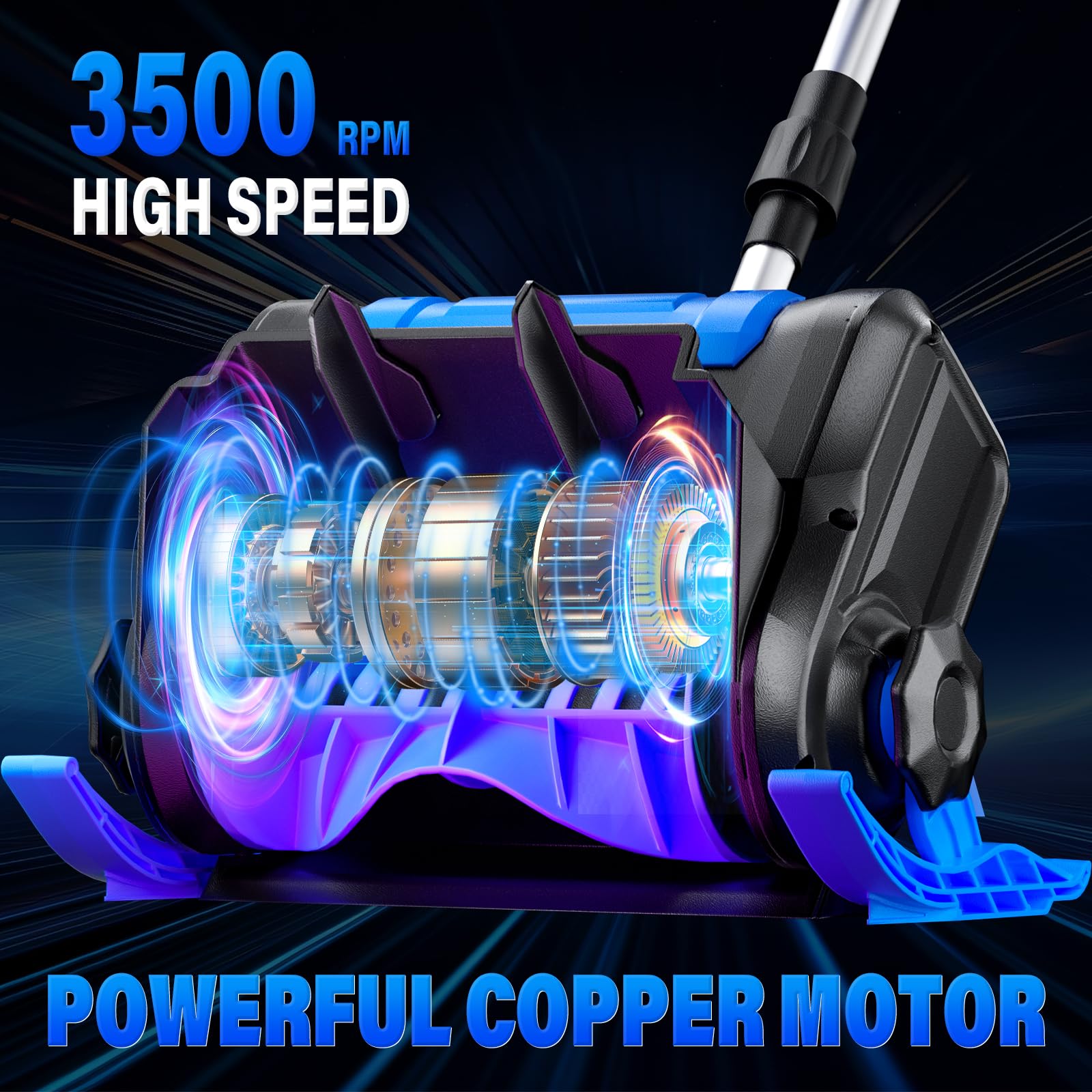 Akku Schneefräse für Makita 21V Batterie, Elektrische Schneefräse (1000W kabellos Schneebürste bis Arbeitsbreite 30 cm, Auswurfweite 8.5m, max.Räumtiefe 17cm, 45° Einstellbar) ohne Akkus