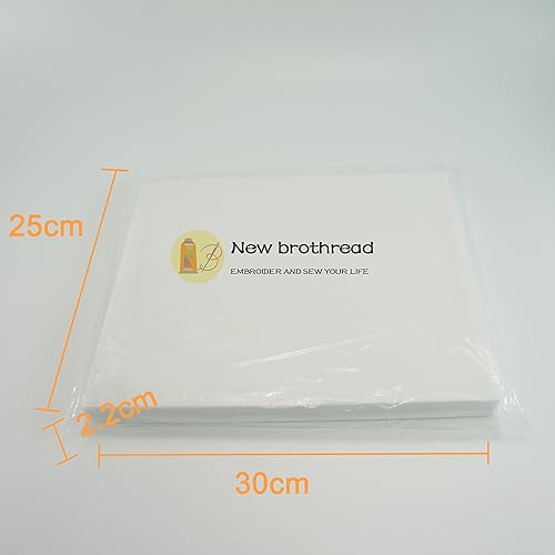 Miniatura 2 de New Brothread - Estabilizador de bordado desprendible para máquina de coser, peso mediano, 1.8 onzas, para bordado a máquina y costura a mano