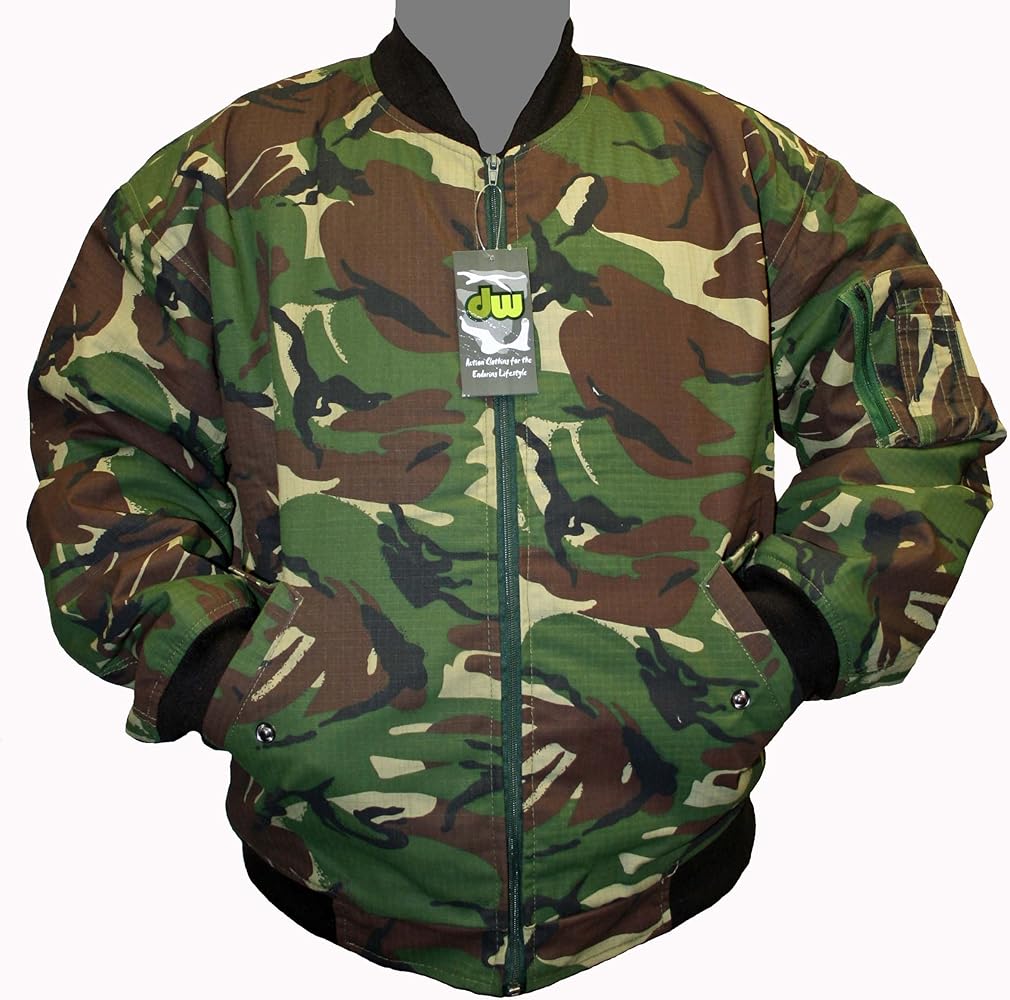 ジャケット・アウター CORVIDAE / STITCHED WOODLAND CAMO BOMBER