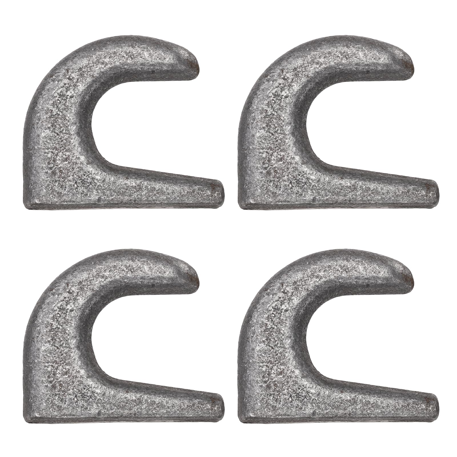 QUARKZMAN 4Pcs Ganci In Acciaio Saldabili Per Cavo Ganci Di Sicurezza Saldabili Per Catena Anelli Saldabili Per Trattore Ganci Per Cavo Anelli Per Fissaggio A Catena Per Camion 84mm