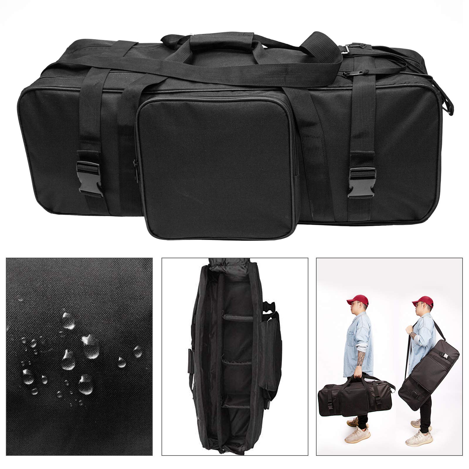 Acolchado Bolsa de La Cámara del Bolso del Cojín Trípode Video Carry Case Bolsa de Transporte y Protege el Caso de La Mosca Ruedas Flightcase