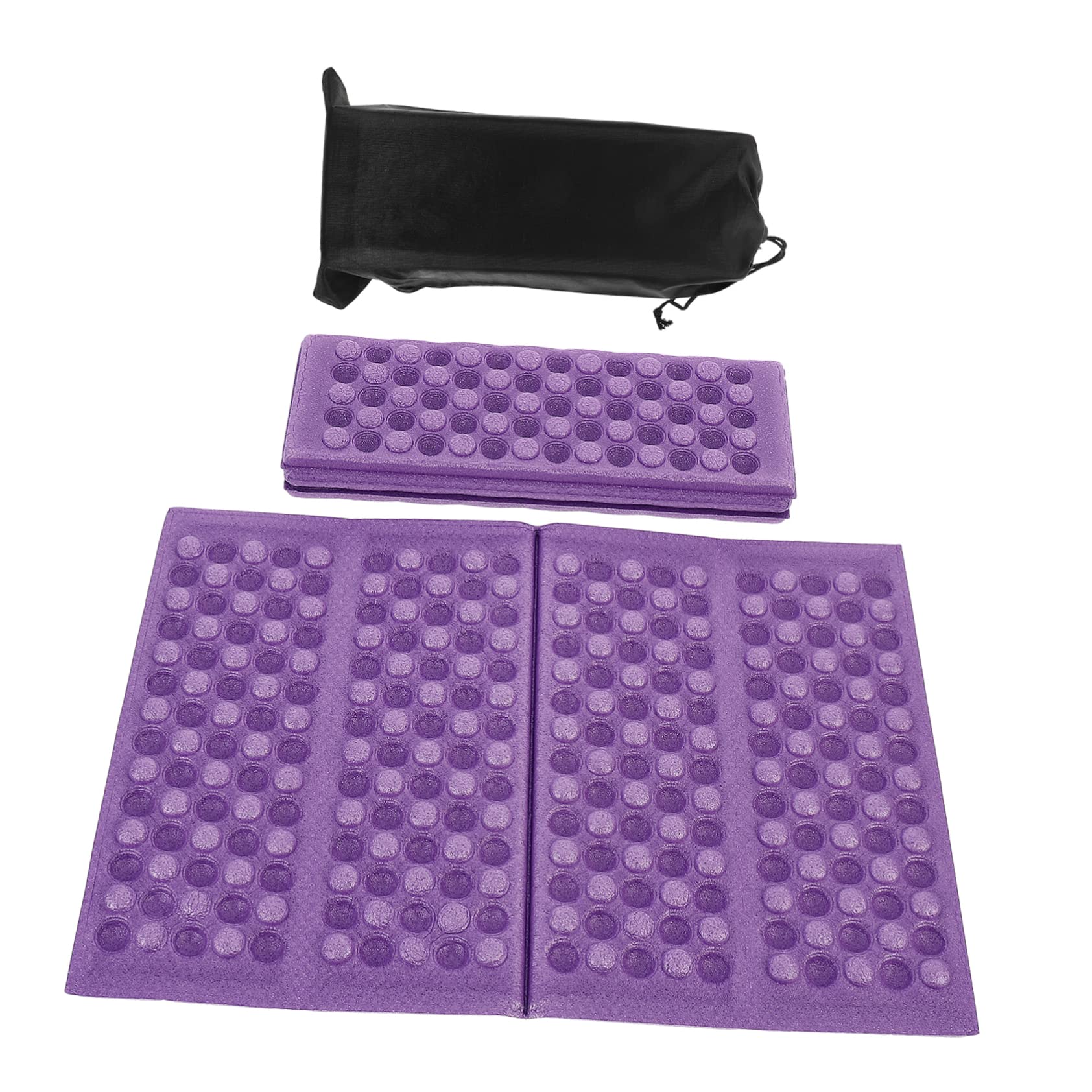 Yardwe Portable Camping Seat Pad 2 Pcs Folding Foam Seat Cushion Non-Slip Surface for Boys and Girls