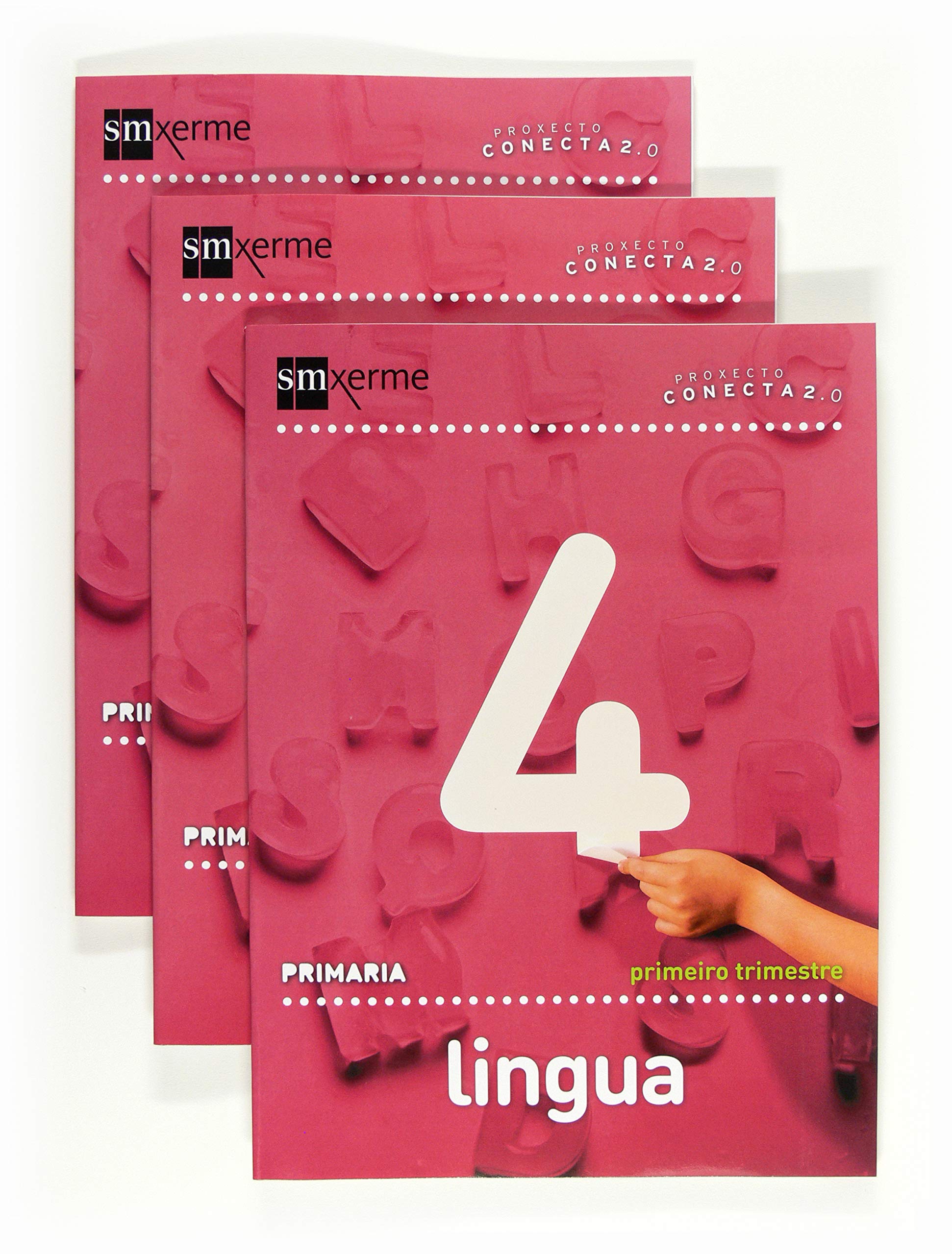 Lingua. 4 Primaria. Conecta 2.0. Trimestres - 9788498543445