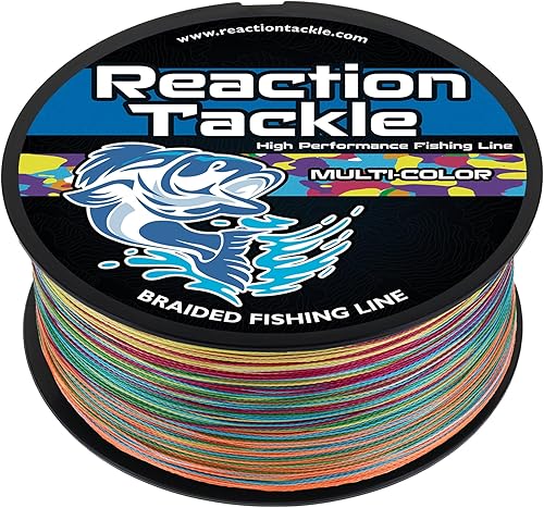 Reaction Tackle - Línea de pesca trenzada de grado profesional de alto rendimiento para pesca en agua salada o agua dulce - Línea de pesca trenzada