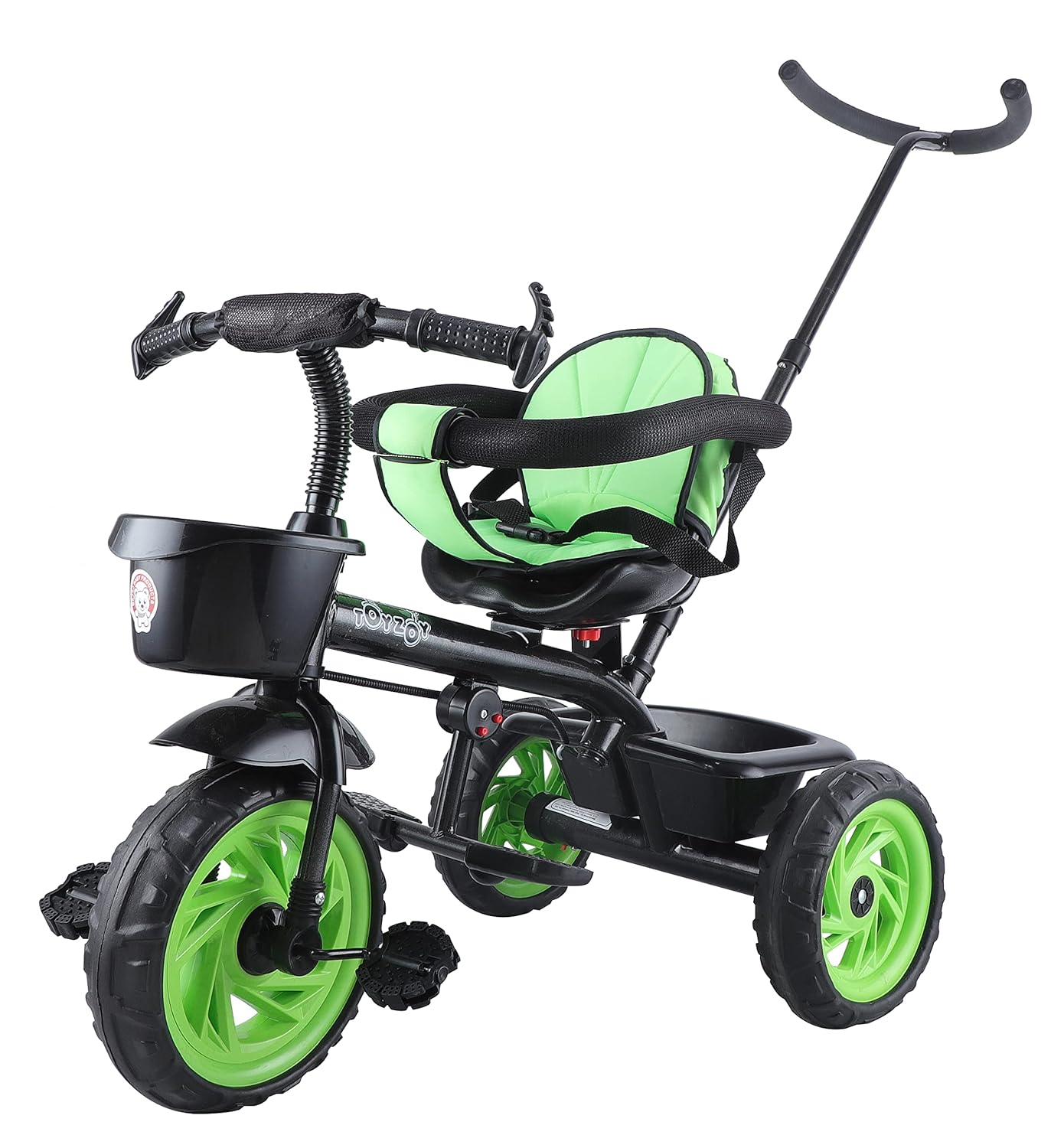 JoyRide Striker Trike Push & Plug Baby Trike with Dual Storage Basket