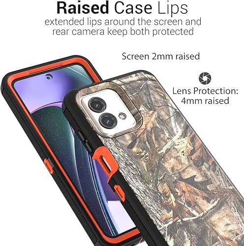 Miniatura 4 de CoverON Funda resistente diseñada para Motorola Moto G Stylus 5G (2023), resistente grado militar de grado A grabado, funda protectora híbrida