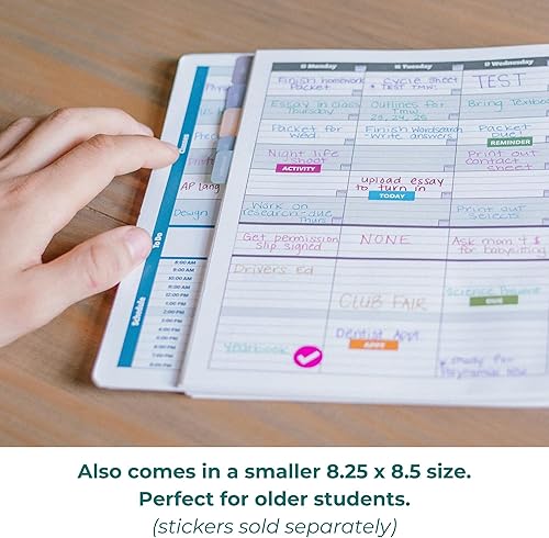 Miniatura 7 de Order Out Of Chaos Agenda académica 2025-2026, calendario diario, semanal y mensual, agenda escolar, julio 2025-junio 2026, planificador de 8.5 x 11