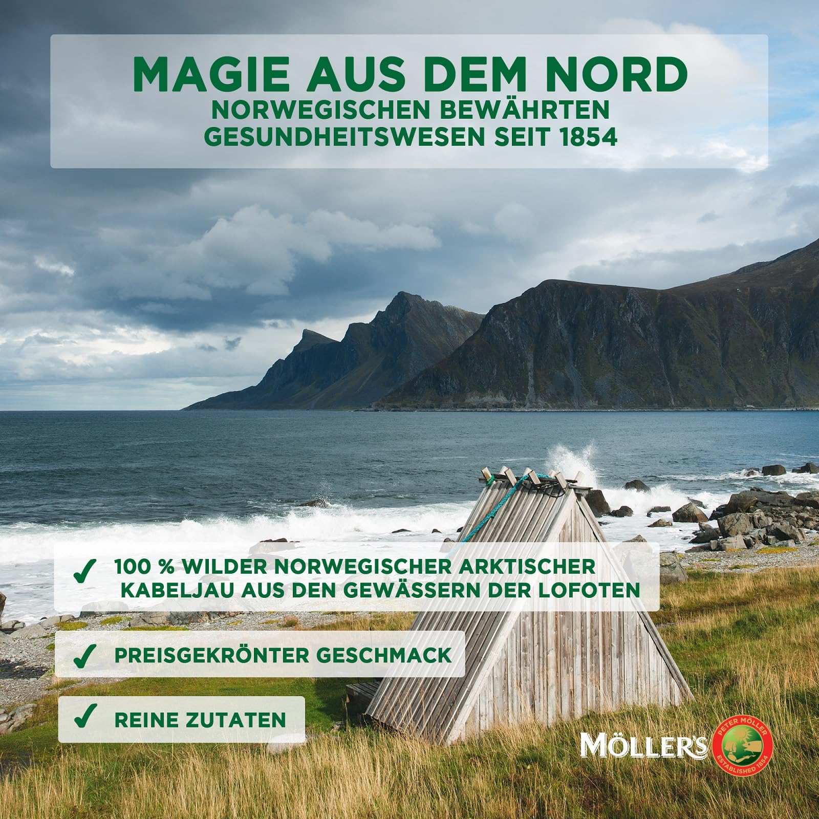 Möller's Omega 3 Lebertran Öl | Nordic Omega 3 Nahrungsergänzung mit EPA, DHA, Vitamin A, D, E | Superior Taste Award | Hochreiner natürlicher | 165 Jahre alte Marke | Zitrone | 500 ML