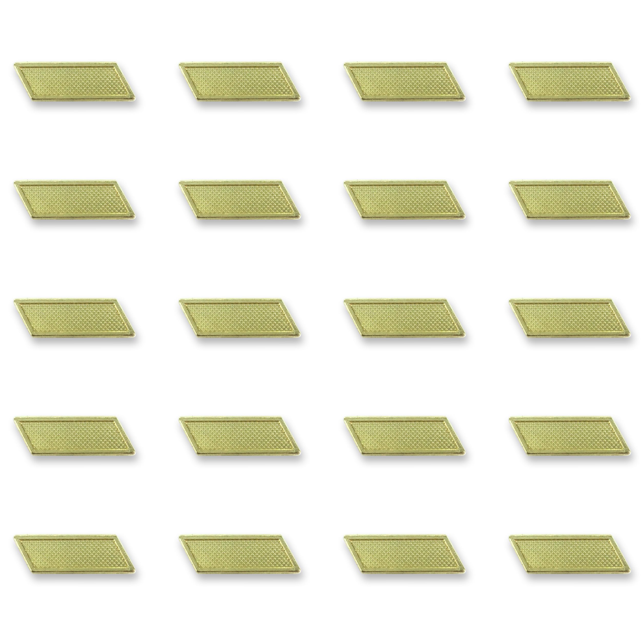 SHOP AWARDS AND GIFTS 1 Inch Gold Service Bar Chenille Lapel Pin, Sports Team Varsity Letterman Jacket Achievement Recognition, Bulk Pack of 20