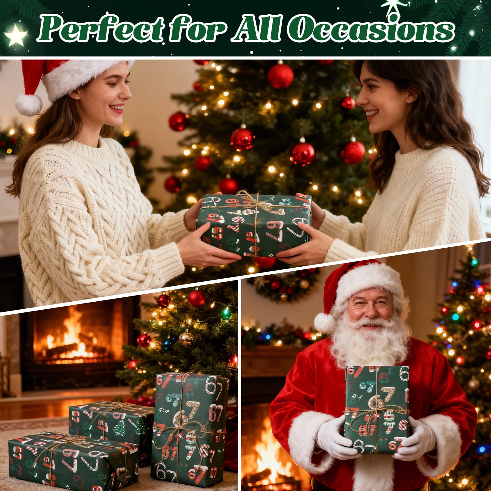 5 vellen kerst 67 meme cadeaupapier pak je cadeaus in met virale