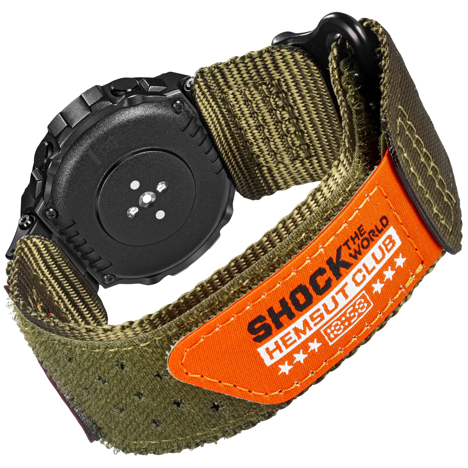 FIILIIX Watch Bands Compatible with Amazfit T-Rex/T-Rex Pro, Millitary Nylon Strap With Hook and Loop Design and Tools included