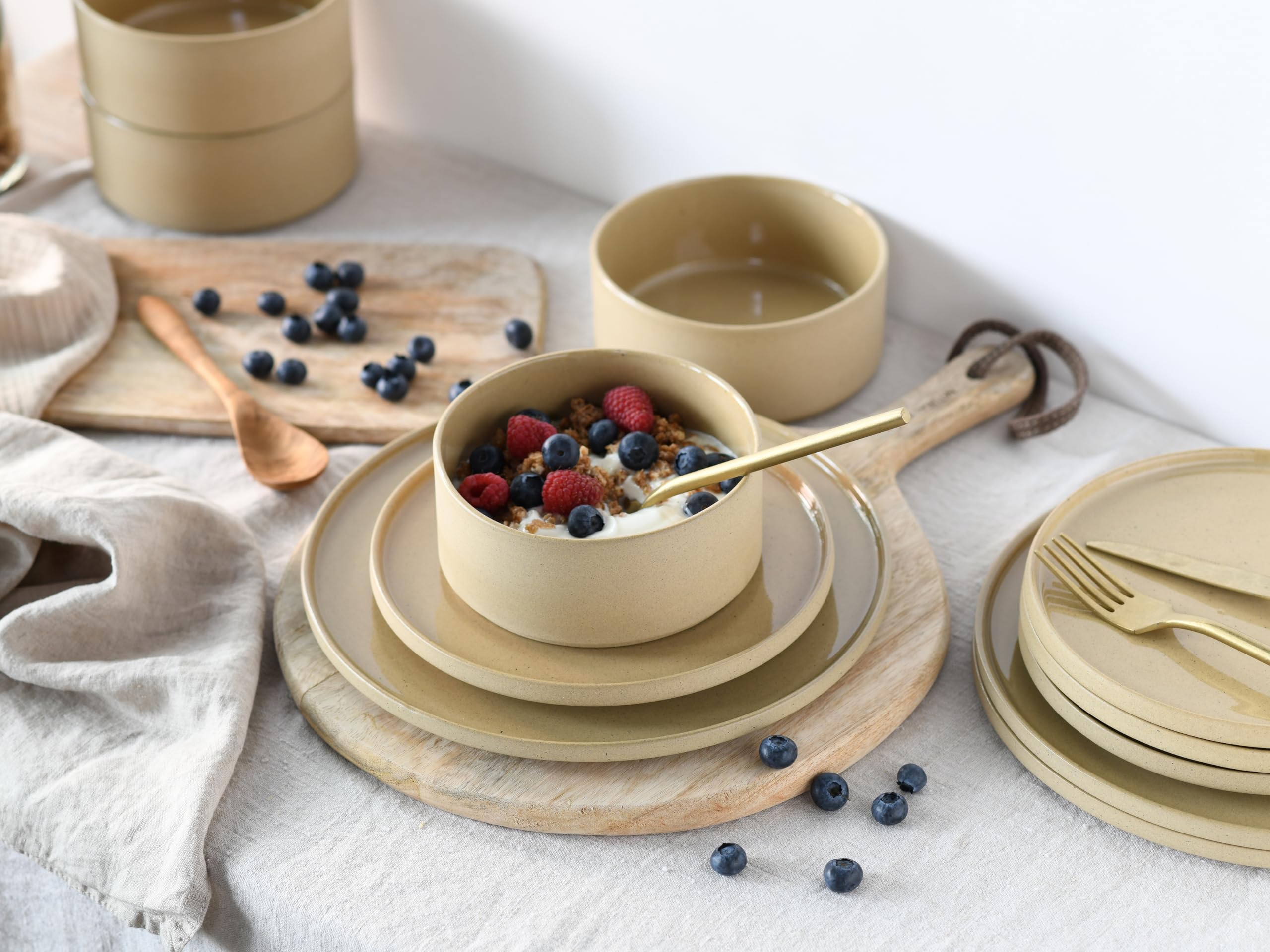 Amazon.co.jp: CreaTable Futuro Sand Series 21526 食器8点セット