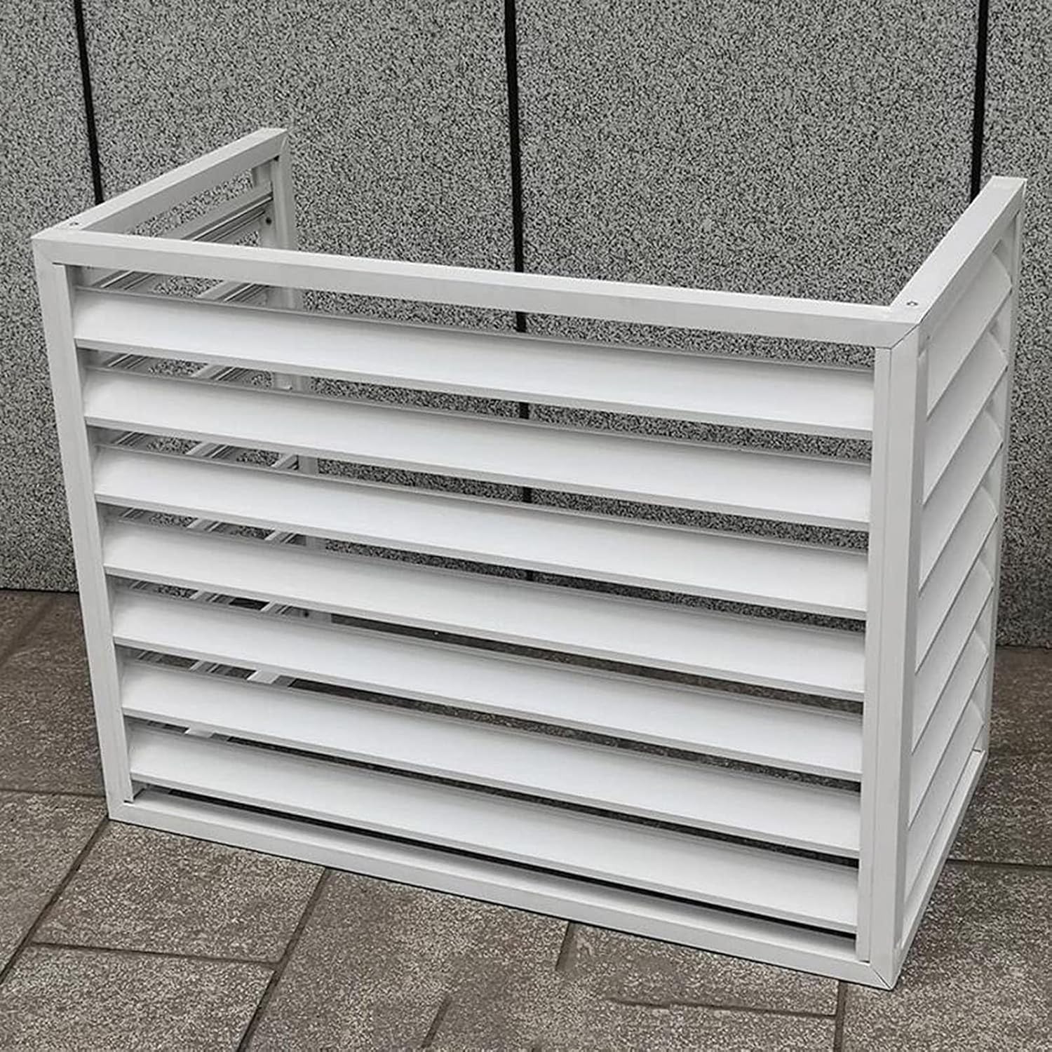 Cache climatiseur en aluminium haut de gamme 110x60x80 cm