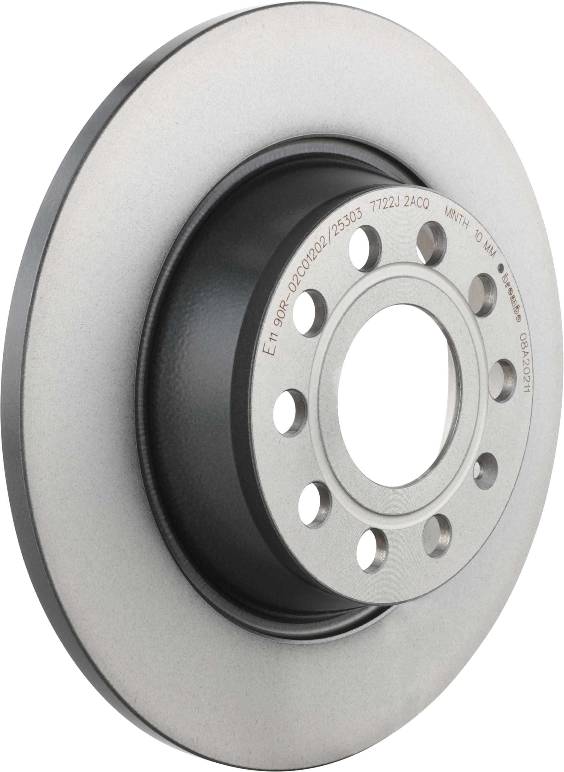 2x Brake Discs Pair Solid fits AUDI Q3 8U, F3B Rear 1.4 1.5 2.0 2.0D 2011 on Set