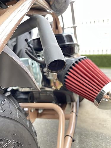 Miniatura 3 de Tubo de escape mejorado con rosca hembra para Coleman Powersports CT200U, CT200U-EX, BT200X, para Predator 212cc 196cc Go Kart y Mini Bike, para