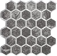Vista 9 de STICKGOO Azulejo Hexagonal de Despegar y Pegar para Salpicadero, Azulejo Adhesivo para Salpicadero de Cocina y Baño, Aspecto de Mármol Beige PVC