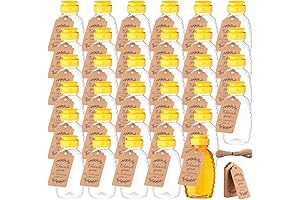 36 Pack Honey Bottles with Lids and Tags