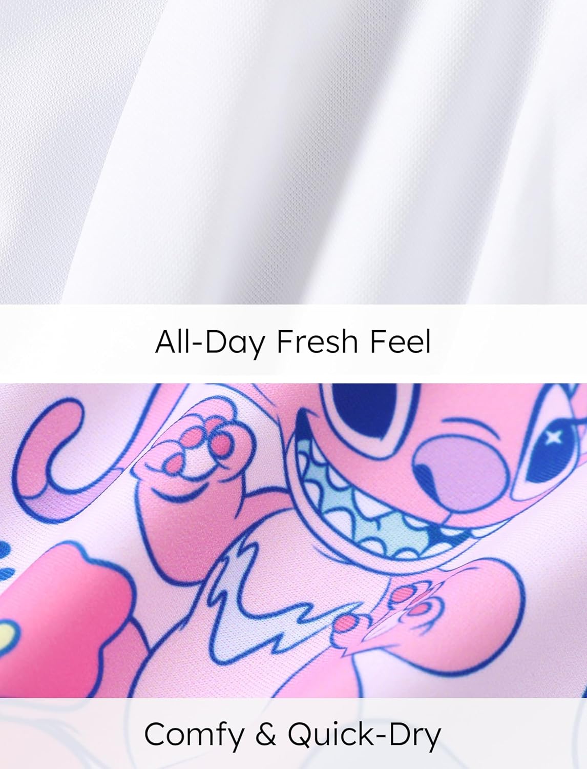 Disney Mickey and Friends Girl Two Piece Long Sleeve Swimsuit Rashguard Bathing Suit - Image 3