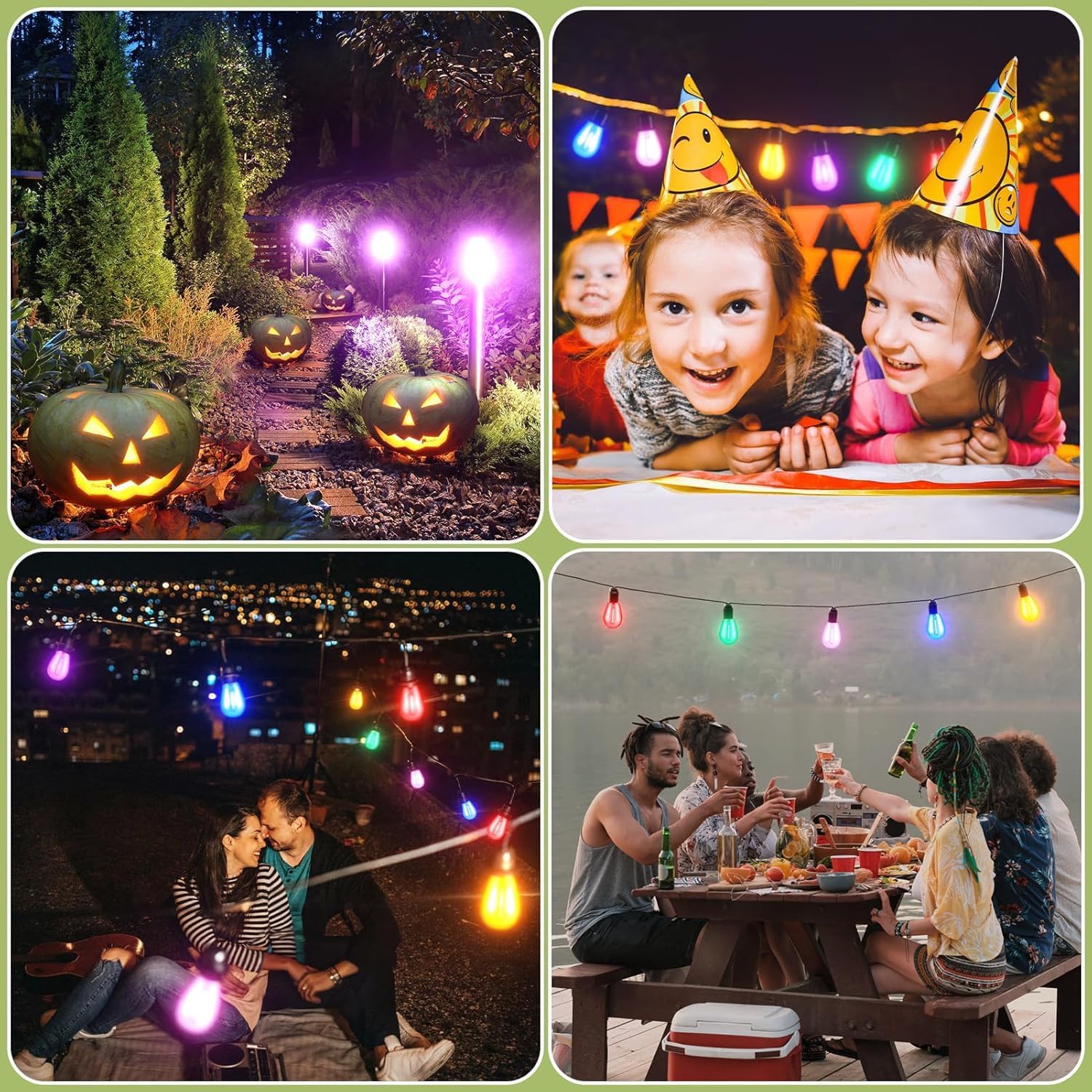 30-Pack Orange String Light Bulbs, S14 LED Replacement Bulbs for Outdoor String Lights, Patio Light Bulbs, 1W E26 Base for Christmas Halloween,Holiday Lighting,Home Decor