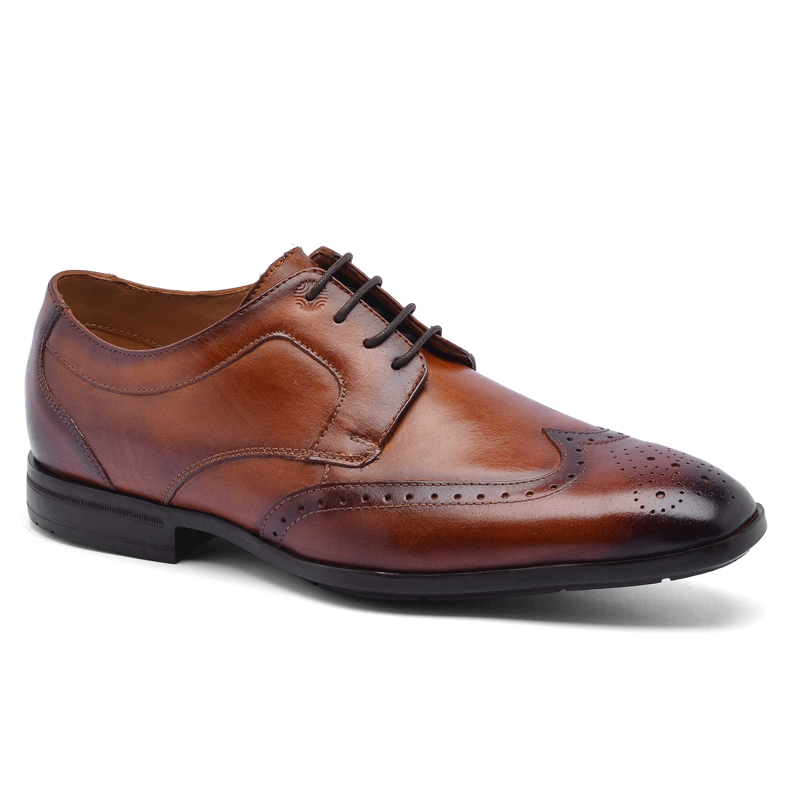 Ruosh The Cameroon Men Tan Formal Wingtip Lace-up (B0C3HKKRJR) Amazon Price History, Amazon Price Tracker