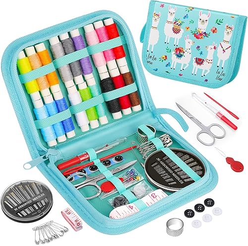 Coquimbo Kit de costura de regalo para abuela, mamá, amiga, adultos, principiantes, niños, viajeros, suministros de costura portátiles, accesorios Coquimbo Kit de costura de regalo para abuela, mamá, amiga, adultos, principiantes, niños, viajeros, suministros de costura portátiles, accesorios
