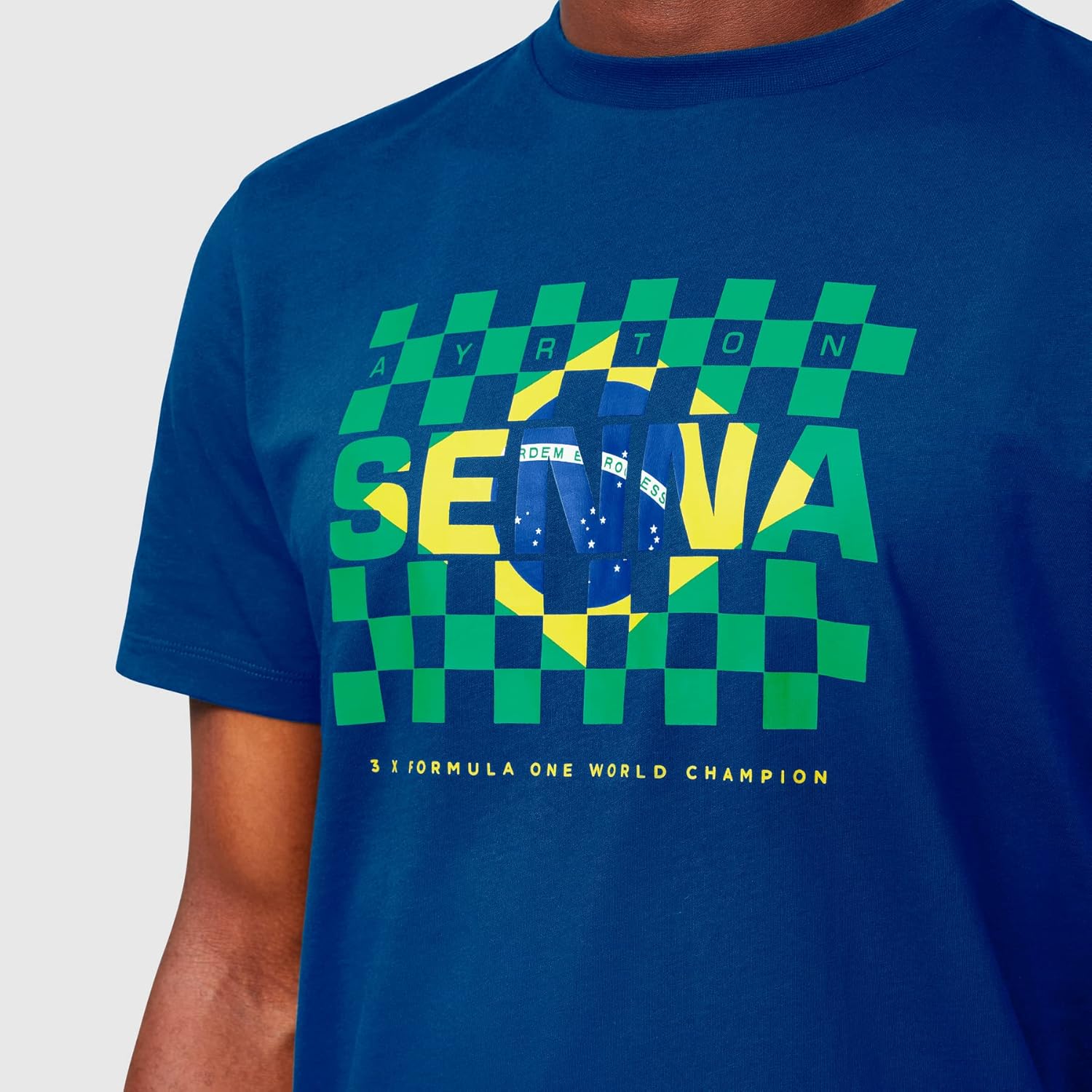 Ayrton Senna Men's Fanwear Flag T-Shirt - Navy (X-Small) - Image 5
