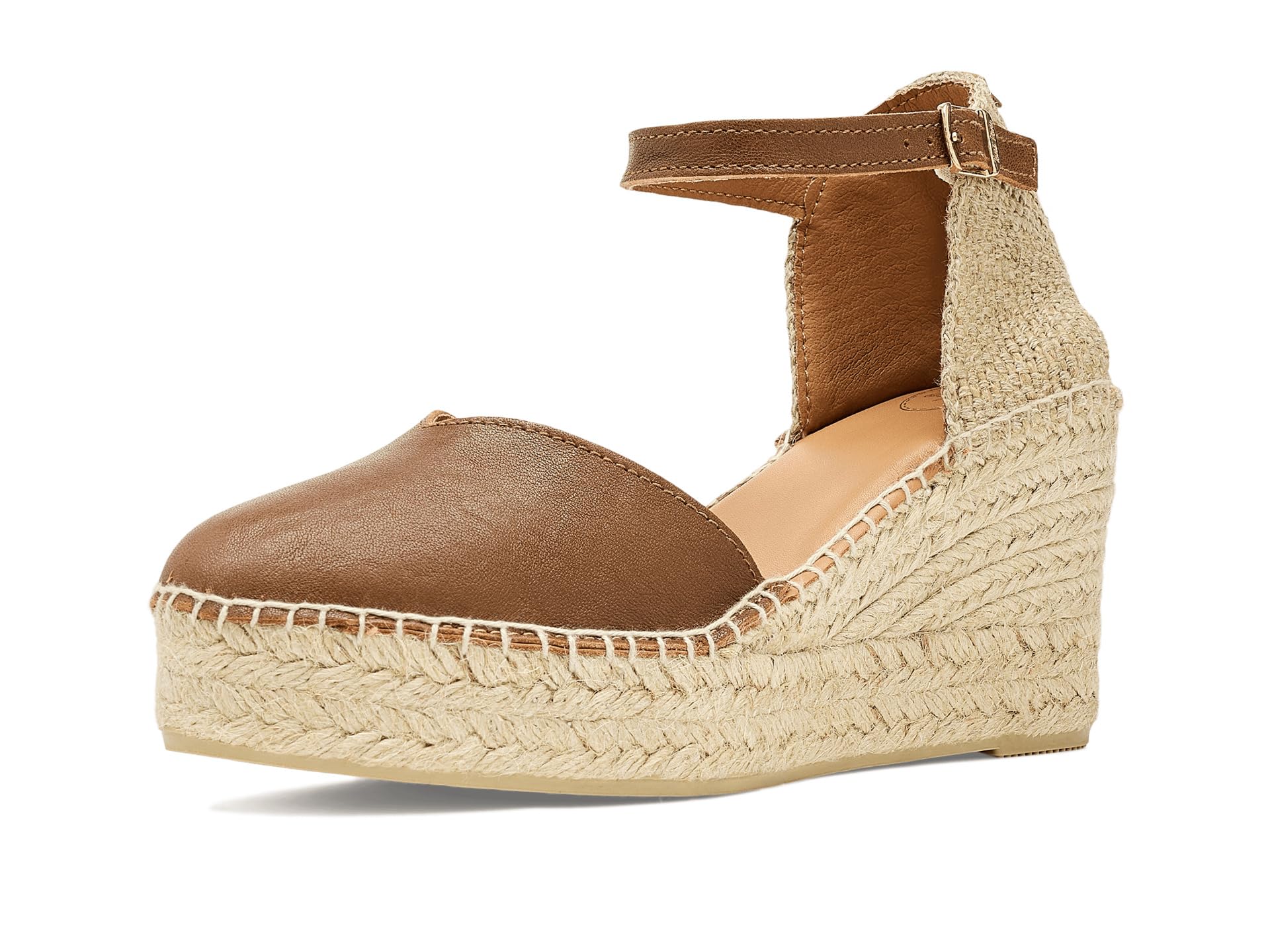 Toni PONS - Toni Pons - Alpargatas de Cuña Magda-P para Mujer en Piel Marrón - Cuero