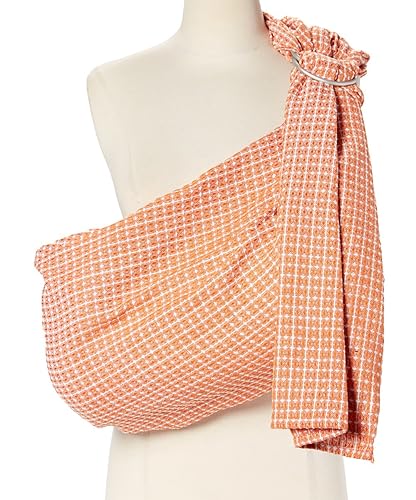 Miniatura 16 de Hip Baby Wrap Portabebés Ring Sling para bebés y niños pequeños – Hermoso, 100% algodón suave, portabebés para bebés de 8 a 35 libras – Regalo