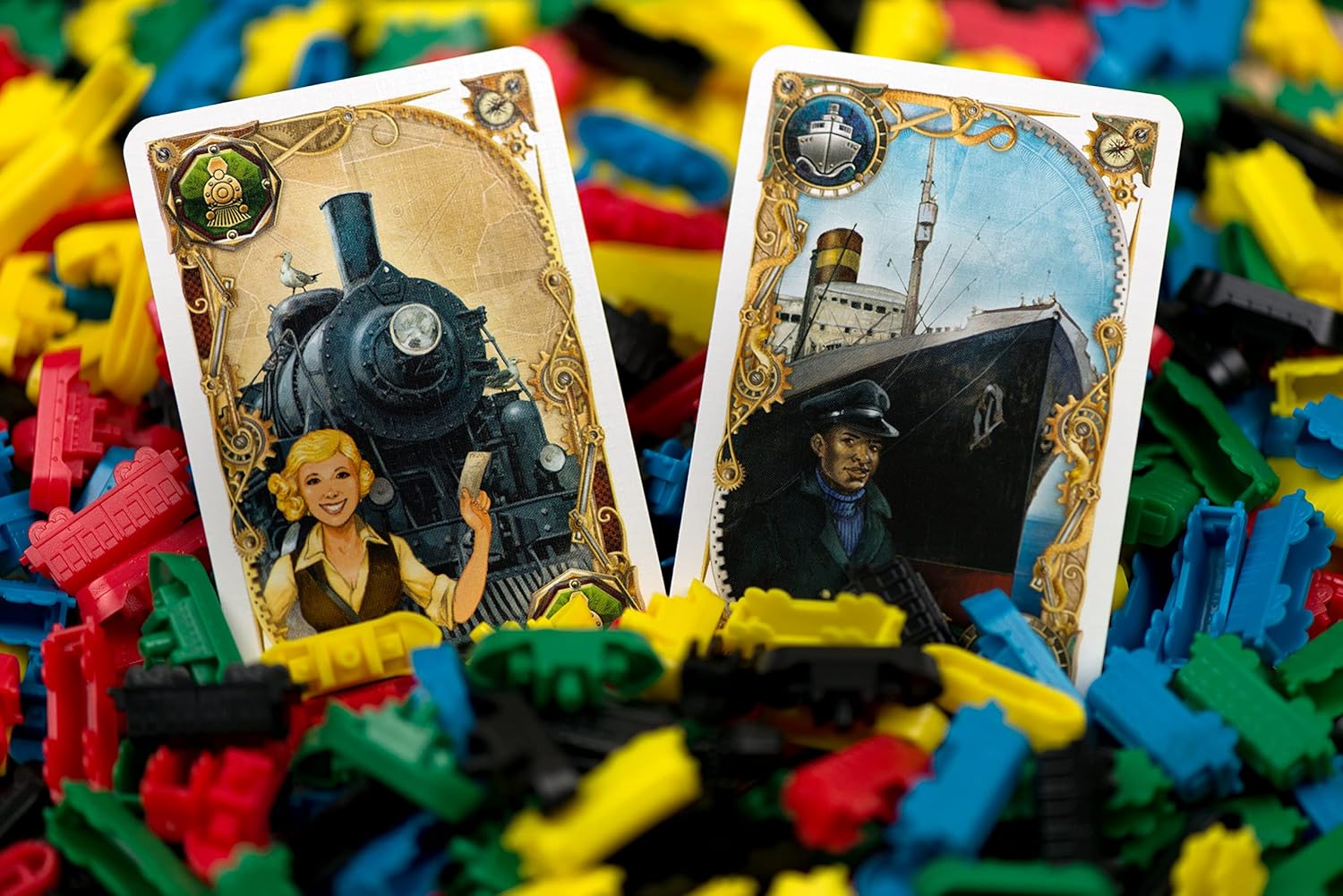 Asmodee Train to Train: World Travel, Basic Game, Family Game, German