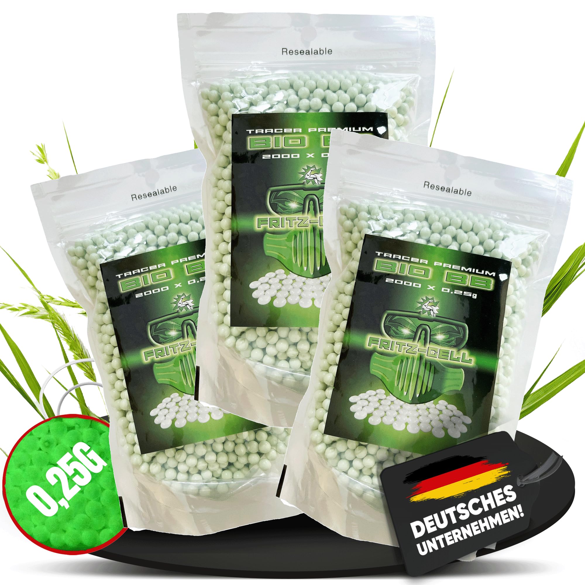 BBS Bio Tracer Airsoft Softair 2000er Packs Tactical 6mm Rundkugeln Kugeln BB´s Airgun