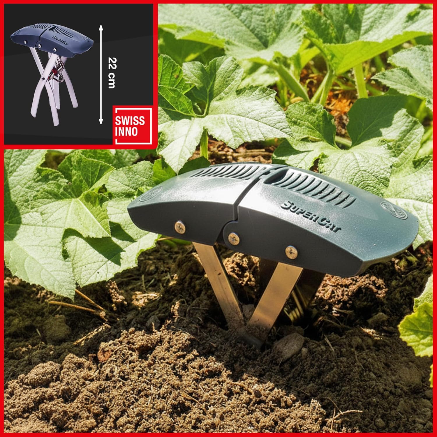 SWISSINNO SuperCat Piège à Taupe – Piège à Taupe Ultra Efficace à Déclenchement Unique – Attrape Taupe Réutilisable, sans Poison – Solution Anti Taupe pour Jardin - 1 pièce — vue 3