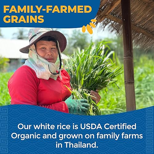 Miniatura 6 de Lotus Foods Arroz orgánico de jazmín blanco, 2 unidades