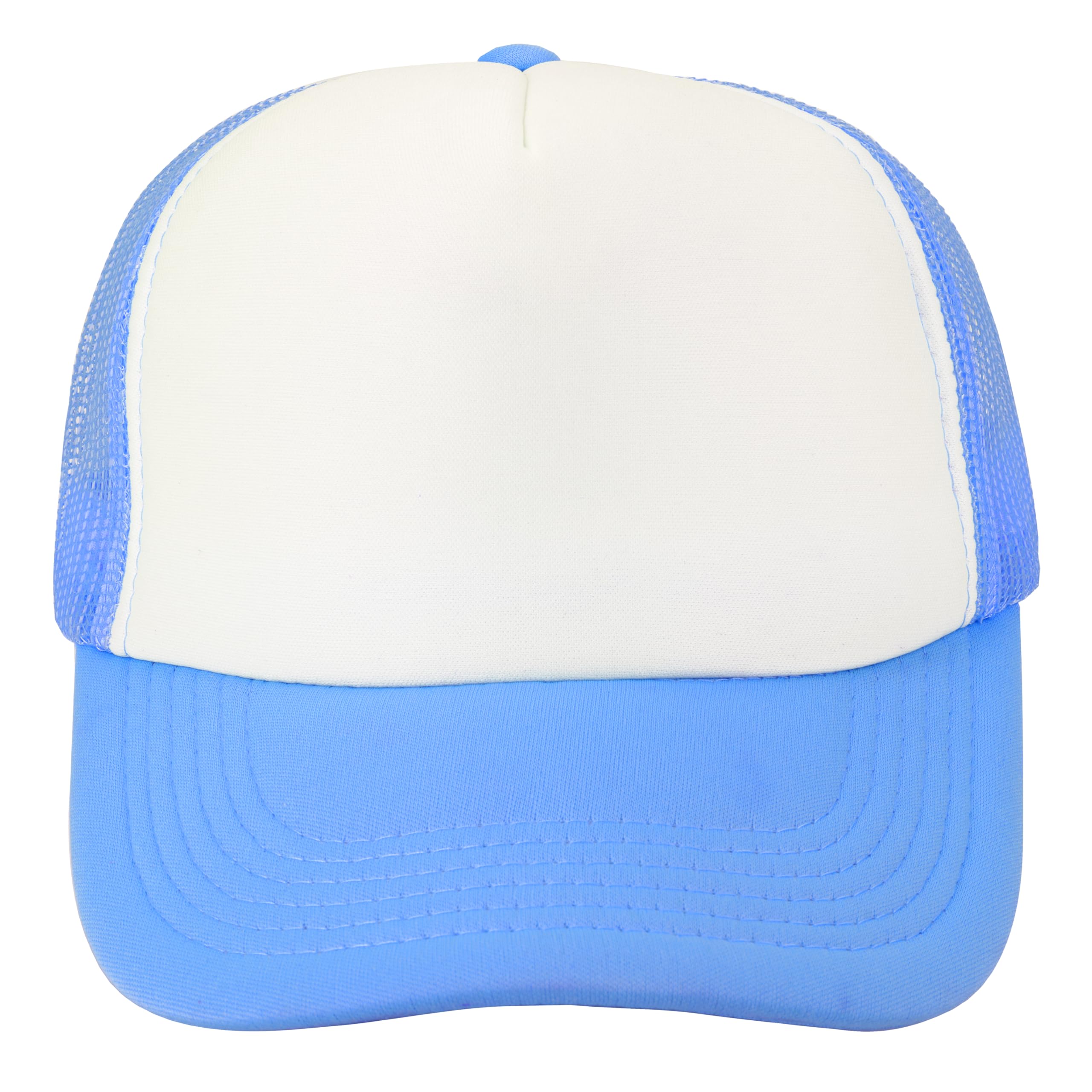 Gelante 12 gorras de camionero en blanco por sublimación, 5 paneles de malla, gorra de béisbol a granel