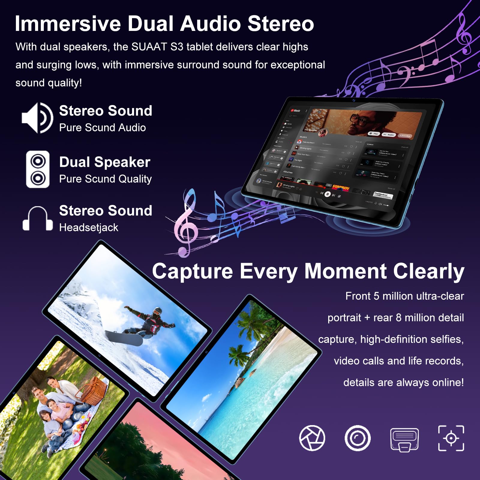 Amazon.co.jp: SUAAT 2025 タブレット 10インチ Android 14 タブレット