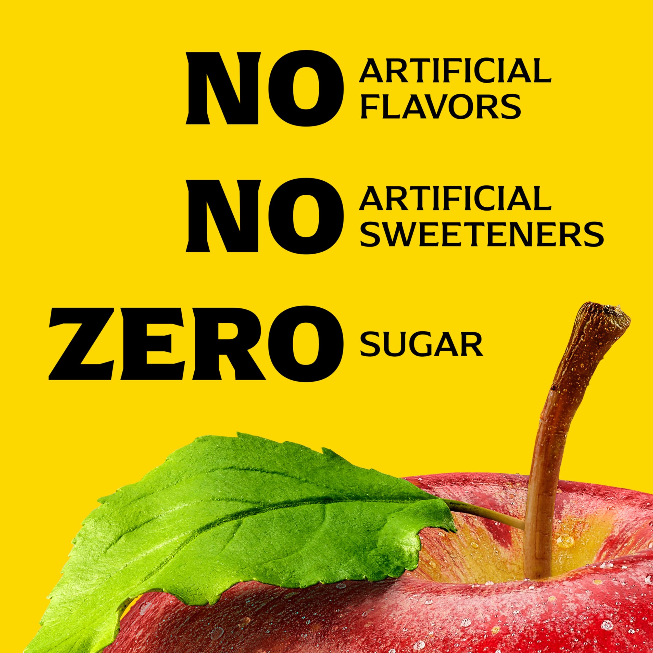 Mott's Zero Sugar Apple Juice Drink, 8 fl oz bottles, 24 Count (4 Packs of 6), Apple Flavor, Excellent Source of Vitamin C