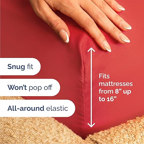 Vista 1231 de Juego de sábanas Split King de 7 piezas, sábanas transpirables y refrescantes, sábanas de hotel, bolsillos profundos, ajuste fácil, suaves y sin