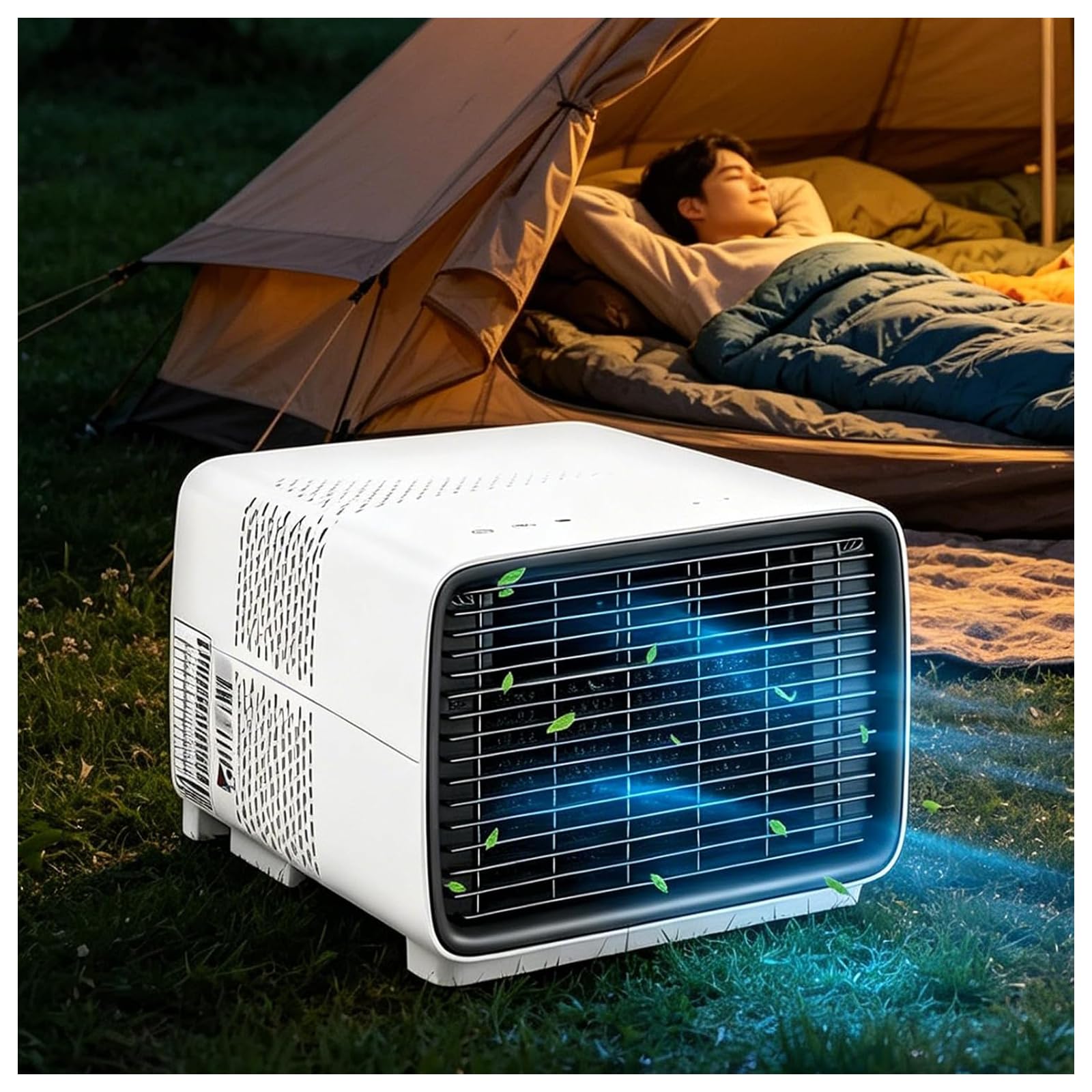 ZHENYUWANG Portable air conditioner, mini camping air conditioner