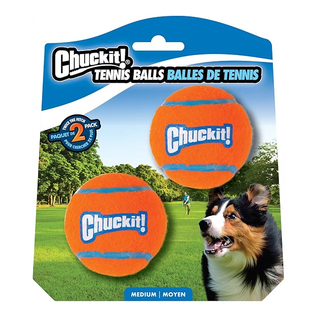 Foto 3 de 8 de ¡Tírala! Pelota de tenis para perros, duradera, compatible con lanzador de pelotas para perros, tamaño mediano