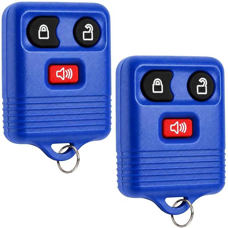 Controle remoto de entrada sem chave para Ford, Lincoln, Mercury e Mazda, azul, kit com 2 unidades USARemote